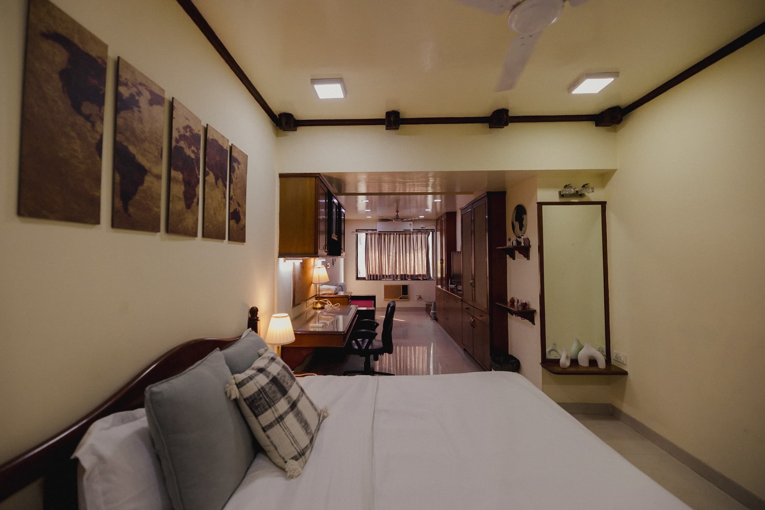 Bedroom interior used as shoot location